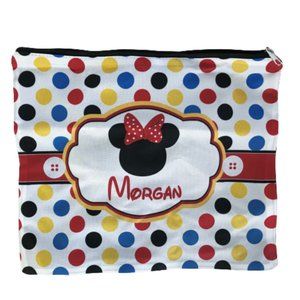 6/$25 "Morgan" Large Minnie Mouse Zip Tote